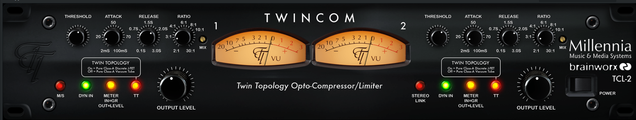 Setting Compression on the Millennia Media TCL-2 Compressor Plugin